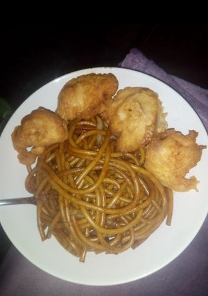 Kínai tészta csirkemellel recept fotója