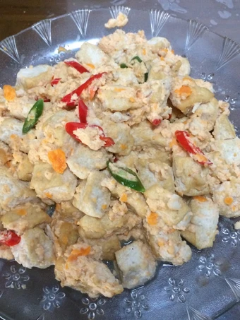 Cara Mudah Menyiapkan Resep Tahu telur asin (eggsalt tofu) yang Bikin Ngiler Anti Ribet, Menggugah Selera