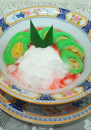 Foto resep 166. Es Pisang Ijo Lembut