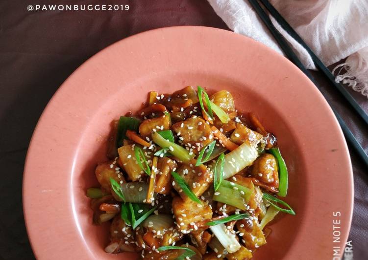 Resep Unggulan Vegetarian Mongolian Tofu Mudah Banget Resep Masakanku