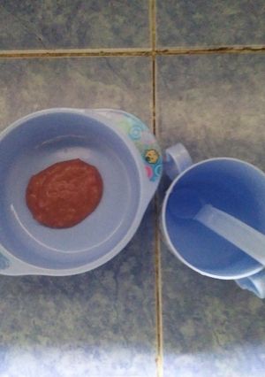 Foto resep Mpasi Menu Tunggal 6m Pure Beras Merah