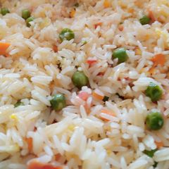 A picture of Chinese fried rice.