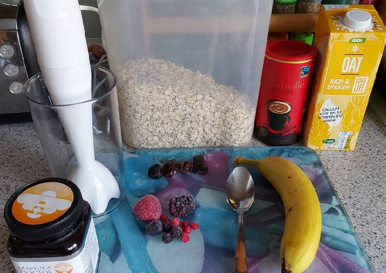 Jack's chocolate protein smoothie (vegan)π«π₯