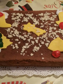 Una foto de Bizcocho de chocolate de Navidad