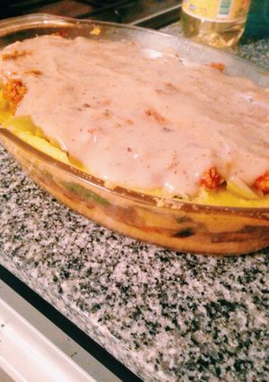 Una foto de Lasaña de polenta vegana y sin gluten