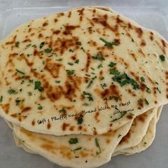 A picture of Soft & Fluffy Naan Bread With No Yeast.