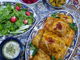 دلمه کلم با لوبیا چشم بلبلی