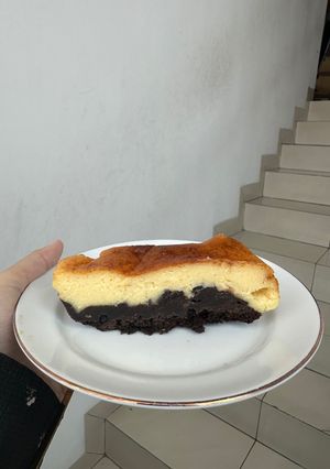 Foto resep Burnt cheesecake brownies
