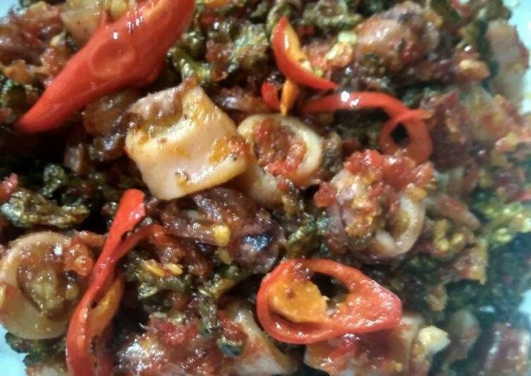 Resep: saat makan malamPare nenek dengan cumi asin