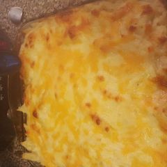 A picture of Buffalo chicken pasta bake.