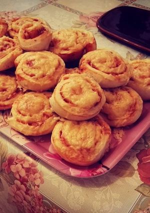 Pizzás csiga recept fotója