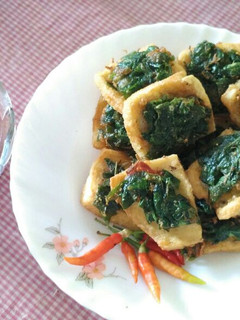 Foto resep Tahu bayam+sambel bawang