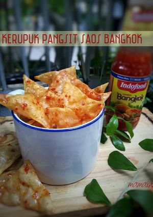 Foto resep Kerupuk pangsit saos bangkok