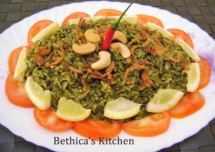 Recipe of Favorite Ramadan Special - Spinach Biryani