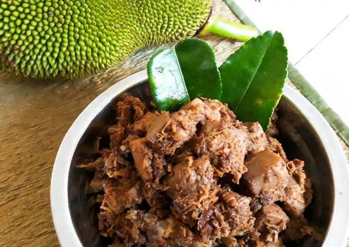 Ini dia! Resep enak memasak Randang Cubadak (Rendang Nangka) #pr_recookrancakbana dijamin sesuai selera