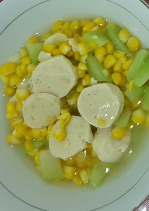 Foto resep Sup jagung bakso simple
