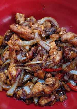 Foto resep Ayam Goreng Lada Hitam Super Simpel