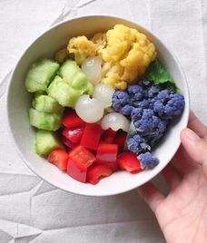 salad cải cầu vồng