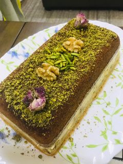 صورة لوصفة بسبوسة بطريقة ريان الشام