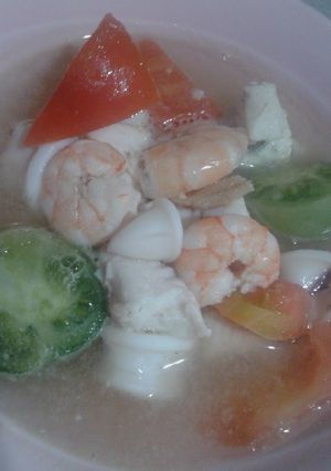 Foto resep Sop seafood ala sop ikan yongki Batam