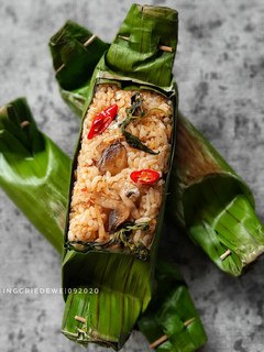 Foto resep Nasi Bakar Jamur Teri Kemangi