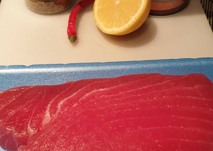 Step-by-Step Guide to Prepare Homemade Kickin' Tuna Steak