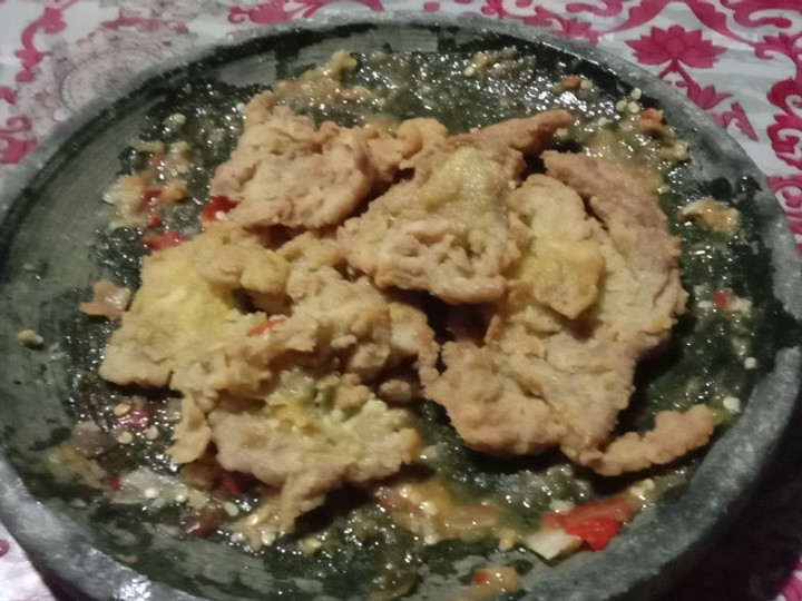 Resep Telur geprek crispy, Bikin Ngiler