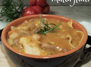 Foto di Pasta e fagioli con maltagliati