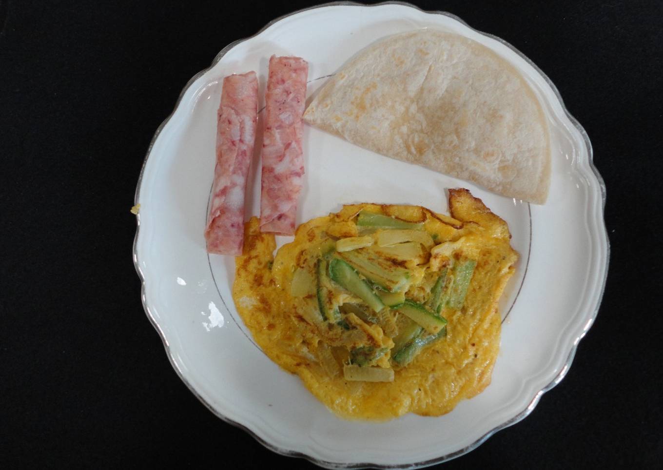 Omelette con Calabacitas (La Niña y los Remolinos de Nieve)