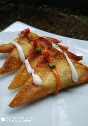 Foto resep Kulit Pangsit Isi Goreng