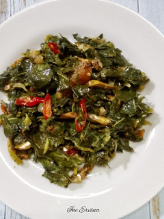 Foto resep Tumis Daun Singkong Teri