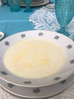 Una foto de Crema de coliflor