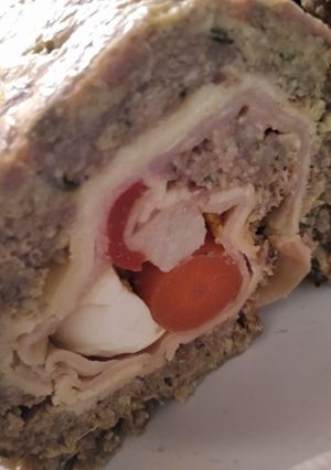 Una foto de Pan de carne relleno