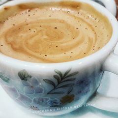 A picture of Homemade cappuccino.