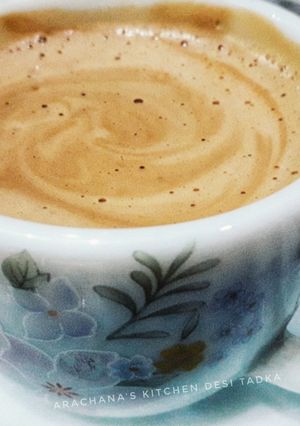 A picture of Homemade cappuccino.