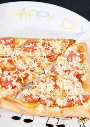 Foto resep Pizza dari roti tawar