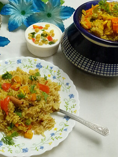 A picture of Veg pulav.