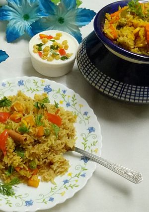 A picture of Veg pulav.