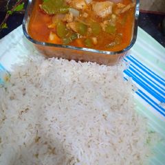 Chicken jalfrezi A picture of Chicken jalfrezi.