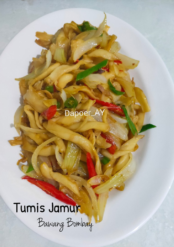 Foto resep Tumis Jamur Bawang Bombay