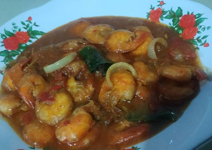 Recipe: Delicious Udang saos padang