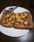 Pan francés con manzana y canela
