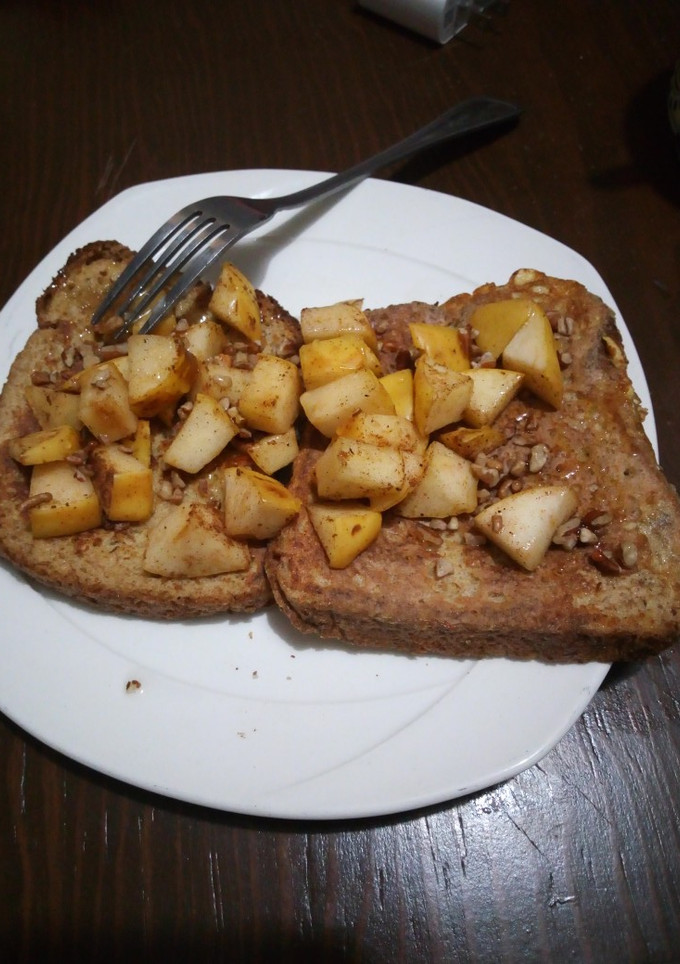 Una foto de Pan francés con manzana y canela