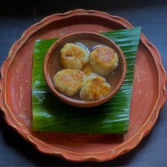 A picture of Kamal Puli for Poush Sankranti from Thakurbari recipes.