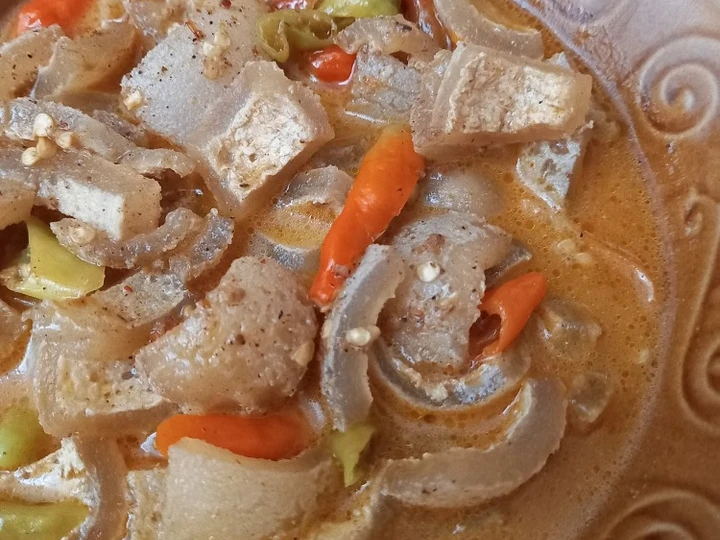 Cara Mudah Membuat Resep Gulai kikil pedas (Bumbu Instant) yang Sempurna