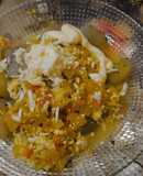 Kachichuño con salsa de zapallos