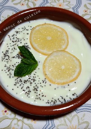 Une photo de Yaourt citron graines de pavot 🥣