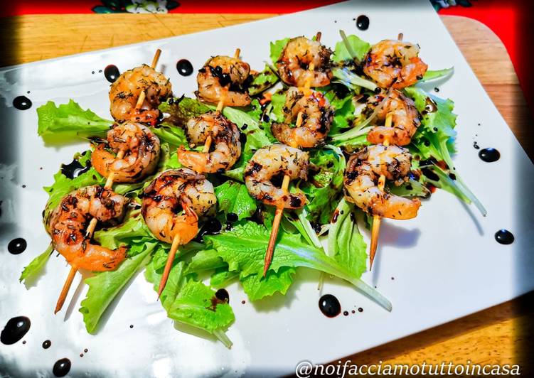 Gamberi all'Aceto Balsamico