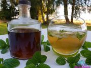 Une photo de menthe boisson
