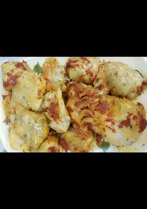 عکسی از دستور دلمه کلم برگ
